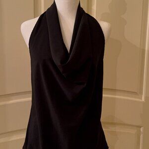 Zoa Women's Black Cowl Neck Racerback Pullover Sleeveless Tank Top Size XS